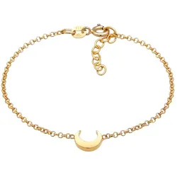 Elli Kids Halbmond Mond Astro 925 Silber goldfarben Damen 