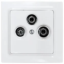 Eltako TV/RF/SAT-Abdeckung TV55E/3-am anthrazit matt E-Design