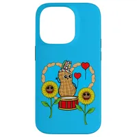 Hippie Erdnuss Erdnüsse Sonnenblumen Trommel Kinder Kind Hülle für iPhone 14 Pro
