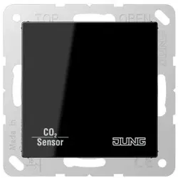 Jung CO2A2178BFSW KNX CO2-Sensor, Thermoplast, Serie A, schwarz