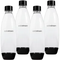 NEU SodaStream Fuse Flasche 1L Schwarz 4 Stück Spülmaschinenfest BPA-frei