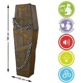 atosa 61942 Halloween-Dekoration mit Ketten, Licht und Sound, 160 x 52 cm