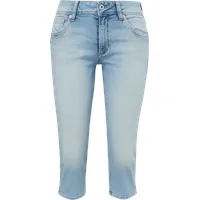 QS - Capri-Jeans Catie / Slim Fit / Mid Rise / Slim Leg, Damen, blau, 38