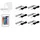 QLS LED RGB 6 Stück Glasbodenbeleuchtung Clip 12V Fernbedienung 16 Farben 11032