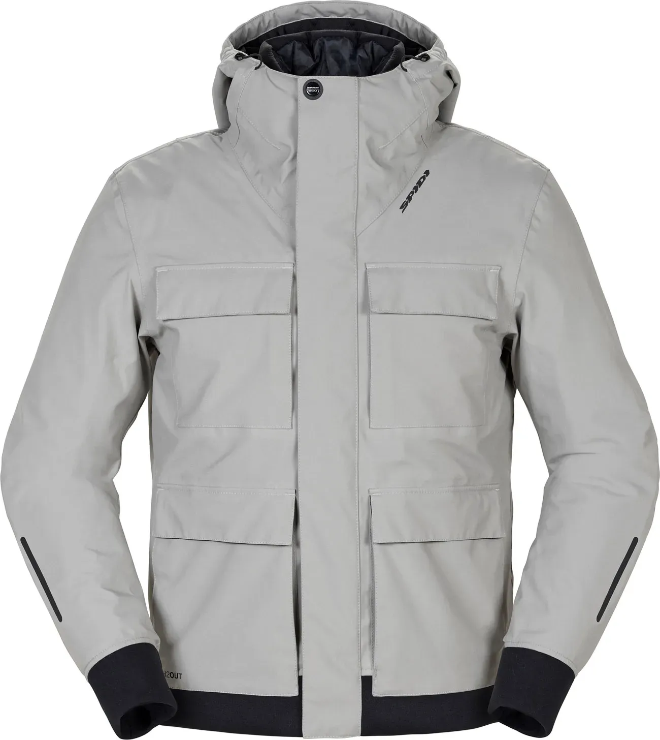 Spidi Riding Parka, Textiljacke H2Out - Hellgrau - L