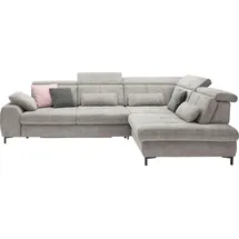 Set One by Musterring Ecksofa "SO 3400 Sitzhöhe 47cm oder 49cm, Sitztiefe verstellbar, B/T 317/220 cm", beige (famosa ecru), B:317cm H:84cm T:220cm, 100% Polyester, SET ONE BY MUSTERRING, Sofas, Ecksofa, Kaltschaumpolsterung, Flachgewebe, whlw. mit Funktionen, Sitzhöhe 47