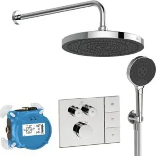 Ideal Standard Ceratherm Navigo Solos Armaturenpaket A7892AA Unterputz-Brausearmatur, verchromt