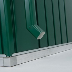 BIOHORT Regenfallrohr »Europa«, Stahlblech, B x H: 3,9 x 170 cm - gruen
