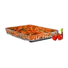 Pasabahce 59204 Borcam Auflaufform, Backform, Glas, 40 x 27 cm Rechteckig, für 3 - 6 Personen