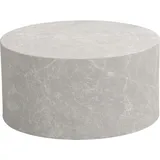 FineBuy Couchtisch MONOBLOC 60x60x30 cm Wohnzimmertisch Rund, Lounge Sofatisch Kaffeetisch Modern