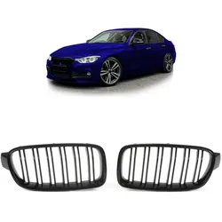 Kühlergrill Sport-Performance Doppelsteg hochglanz Schwarz passt für BMW F30 F31