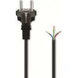 goobay Schutzkontaktkabel nk 116 S-200, 2 m, schwarz - Goobay