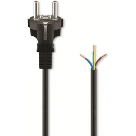 goobay Schutzkontaktkabel nk 116 S-200, 2 m, schwarz - Goobay