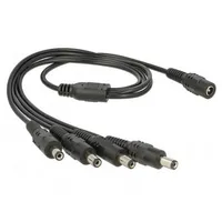 DeLock Kabel Stromverteiler DC5,5 x 2,1 Buchse zu 4x