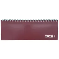 Adina 2026 Adina Tischquerkalender 1W/2S Kartondeckel Schreibtischkalender Tischkalender 30x10cm