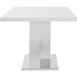 INOSIGN Esstisch INOSIGN "Ali, TOPSELLER Modernes Design", weiß (weiß hochglanz), B:160cm H:76cm T:90cm, Tische, Esstisch, Breite 160 cm, weiß Hochglanz, Bodenplatte aus Metall