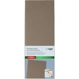 Sigel Getränkekarten-Mappe A4 Beige 1 St.