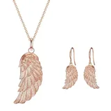 Rafaela Donata Schmuckset Engelsflügel roségold / Messing
