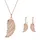 Rafaela Donata Schmuckset Engelsflügel roségold / Messing