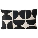 Boltze Zierkissen 48 x 28 cm Schwarz