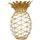 Bar Craft BarCraft Weinkork-Sammler, Ananas-Form, Metall, Goldfarben, 20 x 28cm