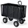 Relaxdays Bollerwagen schwarz/grau