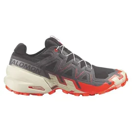 Salomon Speedcross 6 Herren Black/Fiery Red/Almond Milk 44