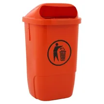 ReinigungsBerater Wandmülleimer 50 l Orange
