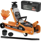 Timbertech Timbertech® Wagenheber Hydraulisch 2,5T Rangierwagenheber Autoheber mit Koffer