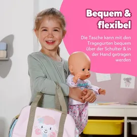 BABY BORN Puppenwickeltasche Wickeltasche Blumen rosa 837894
