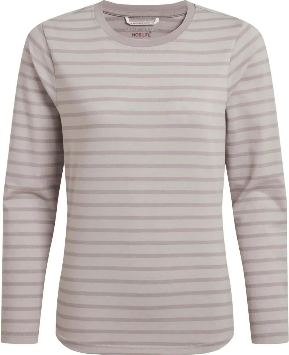 Craghoppers Nosilife Akona Long Sleeved Top oyster stripe (1SC) 46