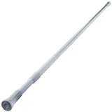 MSV Teleskop Duschstange 140-260cm aus Aluminium in weiß, 140x2.2x2.2 cm
