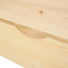 Homestyle4u Holzbett 160 x 200 cm Braun