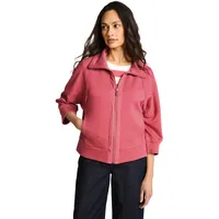 Tom Tailor Boxy-Fit Scuba Sweatjacke Rosa L