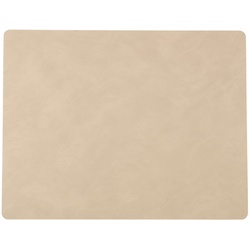 LINDDNA Tischset Nupo L Square Leder Beige Sand (Large)