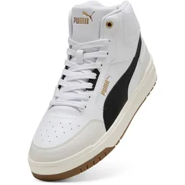 Puma Shuffle Downtown Mid Herren Weite M Weiß/Schwarz/Dampfgrau 37