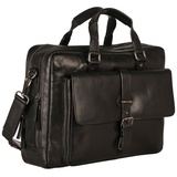 LEONHARD HEYDEN Roma Aktentasche Leder 40 cm Laptopfach Laptoptaschen Schwarz