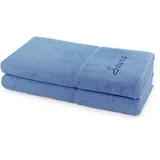 Möve Pearl Saunatuch 80 x 200 cm blau 2 St.