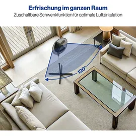Clatronic VL 3603 S Standventilator schwarz