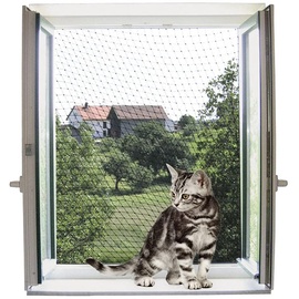 Kerbl Katzenschutznetz 6x3 m, Transparent