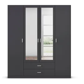 Rauch Kleiderschrank GAMMA 181 x 210 x 54 cm Grau