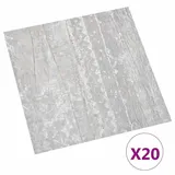 vidaXL Selbstklebende Bodenplanken 30,5 x 30,5 cm 20 pcs Pvc