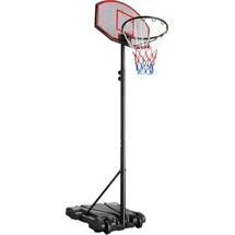 Tectake tectake® Basketballkorb freistehend, mit Rückwand und Ständer, rollbar