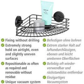Wenko Eckablage Bari Schwarz