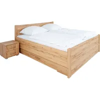 Priess Bett PRIESS "Husum Schlafzimmer Jugendzimmer Rahmenbett", beige (astkernbuchefarben),