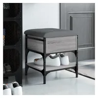 VidaXL Schuhbank Grau Sonoma 42x42x45 cm Holzwerkstoff