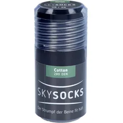 SKYSOCKS Cotton 280den AD 38/39 black 2 St.