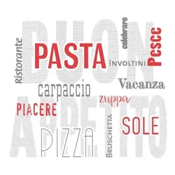 Mank Serviette Airlaid Pasta,  40 x 40 cm, 50 Stück - Carpaccio Gastro Restaurant