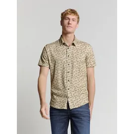 No Excess Regular Fit Kurzarmhemd Beige L
