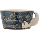 Bloomingville Hezha Steingut-Schale Blau 13 cm